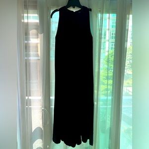 French Connection black wideleg women’s jumpsuit with pockets size US8